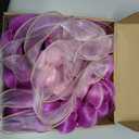 LyoRuSi 22 Inch Colored Bubble Ponytail Extensions, 2 Pcs Lightweight Colored Hair Extensions for Women Bubble Ponytail Extension with Hair Tie (Pink/Purple#)