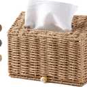 Unjumbly Hand Towel Box Cover, Designed for Kleenex Disposable Hand Towels, Paper Rope Tissue Box for Bathroom, Powder Room, Bedroom (Brown)