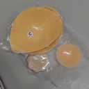 Invisible Strapless Sticky Bra Push up for Women, Ultra Adhesive Bra for Backless Dress, Cleavage Bra Lift Novelty Bras (A Cup, Light Beige)