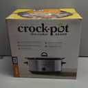 Crock-Pot 7 Quart Oval Manual Slow Cooker, Stainless Steel (SCV700-S-BR), Versatile Cookware for Large Families or Entertaining (16.9"D x 11.8"W x 10.4"H)