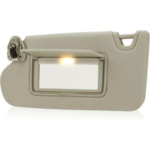 Beige Driver Left Side Sun Visor Replacement Compatible with 2013 2014 2015 2016 2017 2018 Nissan Altima Without Sunroof Replace 96401-3TA2A