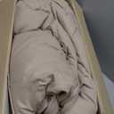 MUXHOMO 7 Pieces King Comforter Set, Soft Bed in a Bag King Size, All Season Bedding Set with Comforter, Flat Sheet, Fitted Sheet, Pillowcases & Shams, Linen