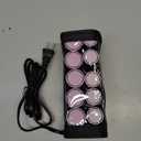 Remington Compact Ceramic Dual Voltage Hot Rollers for Long and Short Hair, Hair Setters, Hair Curlers, 1-1 " Purple/Black, 10 Piece Set