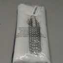 AmazerBath Shower Curtain, Striped Black Fabric Shower Curtain Set with 12 Shower Curtain Hooks, Rustic Cloth Black and White Curtain, Farmhouse Bathroom Shower Curtain Sets, 72x84 Inches