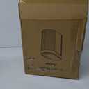 ELPHECO Bathroom Motion Sensor Trash can 2 Gallon Automatic Garbage Can, Slim Plastic Smart Trash Can with Lid, Commercial Intelligent Trash Bin for Bedroom, Bathroom, Office, White with Grey Trim