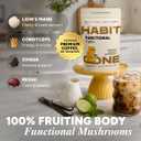 Mushroom Coffee Made in USA - 10 in 1 Blend - Great Taste - Smooth Energy - No Bloating with Lions Mane, Cordyceps, Reishi, Chaga - Adaptogens & Nootropics 30 Servings, BBD: APR 2027