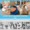 Dog Paw Cleaner Kit with Balm, Towel & 3 Soft Silicone Brushes
