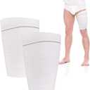 Catheter Leg Bag Holder 2 Count Fabric Catheter Sleeves Urine Leg Bag Holder - Urinary Drainage Bag Stay in Place Urine Bags for Legs Foley Catheter Bag Holder Strap for Men or Women Wheelchairs (Large)