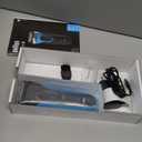 Braun Electric Series 3 Razor with Precision Trimmer, Rechargeable, Wet & Dry Foil Shaver for Men, Blue/Black, 4 Piece