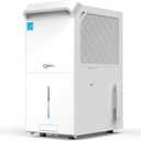 5,600 Sq.Ft Energy Star Dehumidifier for Basement with Drain Hose, 80 Pint DryTank Pro Series Dehumidifiers for Home Large Room, Intelligent Humidity Control (White)
