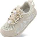 BARERUN Toddler Shoes Boy Girl Sneakers Lightweight Breathable Barefoot Running/Walking Shoes Toddler Tennis Shoes with Adjustable Tightness Size 180