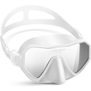 Swim Goggles with Nose Cover for Adults, Wide View Diving Mask for Men Women Youth, Leak-Proof Swimming Goggles