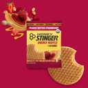 Honey Stinger Organic Peanut Butter Strawberry Waffle, Energy Stroopwafel for Exercise, Endurance and Performance, Sports Nutrition for Home & Gym, Pre & During Workout, 16.96 Ounces (Pack of 16) (EXP 04/14/26)