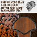 Turkey Fan Mount Kit, Wooden Turkey Tail Mount for Hunting Assemble Display, Easy to Install Hunting Accessories Kit, Hunter Gifts