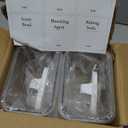 61OZ Laundry Detergent Dispenser Container, 2 Pack Liquid Laundry Dispenser, Plastic Detergent Dispensers for Laundry Powder/Fabric Softener with Tray 6 Labels, Clear