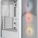 CORSAIR 3200D RS ARGB Mid-Tower PC Case – 3X RS120 ARGB PWM Fans Included, GPU Anti-sag Stabilization Arm, ASUS BTF, MSI Project Zero, Gigabyte Project Stealth – White