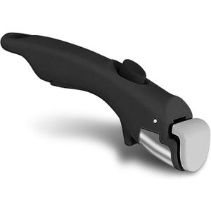 Removable Handle White - Detachable Removable pan Handle, Replacement Pan Gripper, Suitable for All Cookware, Standard, Black, CH-US-CJWNWB-Black-1PK