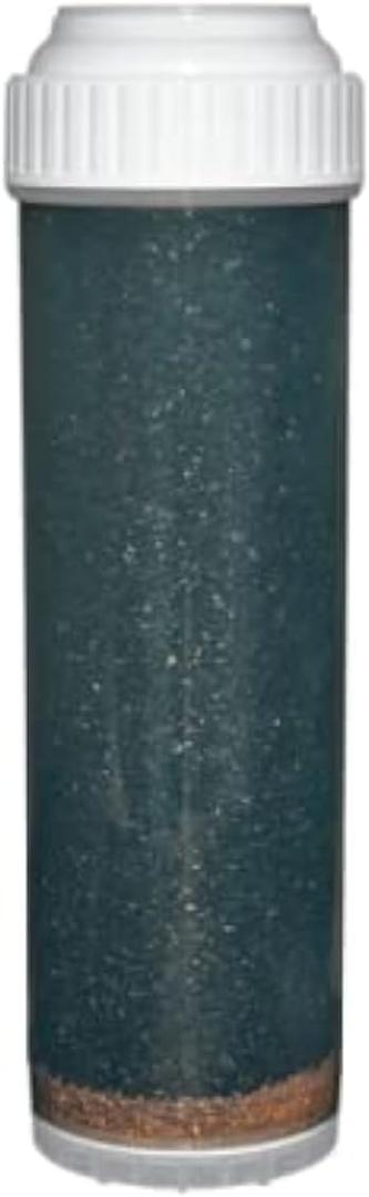 KDF 85 + GAC (2.5" x 9.75") Iron Filter- for 10" Countertop and Under Sink RO Filtration | HydroLogic HLKDF10 Replacement Carbon Filter Hydro-Logic