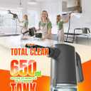 Handheld Steam Cleaner for Home, 15s Instant Heat Pressurized Steam Cleaner, Lightweight Upgrade 650ML Tank, Portable Steam Cleaner for Kitchen, Grout, furniture, Car, Bathroom & Clothes