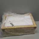 Rattan Decorative Box with Lid, Rectangular Woven with Glass for Display, Set of 2 Wicker for Decor