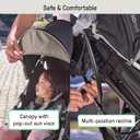 Ingenuity 3D Mini Convenience Stroller – Lightweight Stroller with Compact Fold, Multi-Position Recline, Canopy with Pop Out Sun Visor – Umbrella Stroller for Travel and More, Cashew Tan