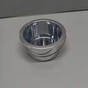 BBTO 1 Pcs Wax Pot Wax Melt Warmer Replacement Inner Pot Liner 14oz Metal Tin 4'' Portable Hair Removal Waxing Bowl Container for 500 ml Hair Removal Machine