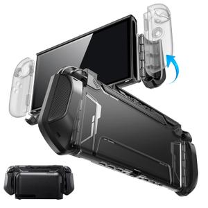 Mumba Blade Series Case Compatible with Nintendo Switch 2, [Dock Friendly] [Military-Grade Protection] TPU Grip Protective Cover Shell, Quick-Release Controllers Compatible Accessories (Black)