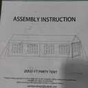 COBIZI 20x30 Party Tent Heavy Duty Waterproof Outdoor Gazebo White Event Shelter Wedding Canopy for Parties BBQ Commercial with Removable Sidewall Windows, Powder Coating (Better Than Galvanized)