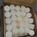 72 Packs Ivory Votive Candles, Unscented Small 1.5 Inch by 1.25 Inch Bulk Wax Candles for Wedding, Party, Holiday & Home - 8 Hours Burn