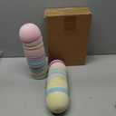 12 Pack 6" Pastel Flocked Easter Eggs Empty Large Fillable Easter Eggs Assorted Colors Plastic Fillable Eggshells Party Favors for Filling Treats Basket Stuffers Table Centerpieces Decor