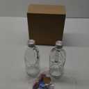 2 Pack 36oz Clear Glass Pitchers with Lids and Handles, Coffee Carafe Beverage Serveware, Water Jug for Making Tea and Juice