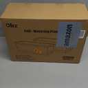 Oliz Window Box Planter 8 Pcs, 17 Inches Rectangle Flower Pots with Drainage Holes & Trays, Vegetable Planters for Windowsill Patio Garden Balcony Home Indoor Outdoor (Barley Yellow, 16 * 7 * 6 inch)