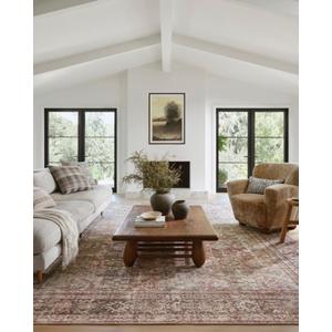 Loloi Amber Lewis Georgie Collection GER-06 Bordeaux/Antique 2'-6" x 12'-0", .19" Pile Height, Runner Rug