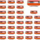 Replacement Blades Compatible with GL-Fusion 5 Style Razors (orange), Wet Razors Men's Blades Value Packs