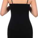 WILLBOND 3 Pieces Women Basic Long Tanks Adjustable Spaghetti Strap Camisole Top (XX-Large, Grey, White and Black)