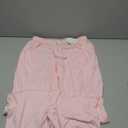 Aoulaydo Women's Wide Leg Lounge Pants Low Rise Baggy Pajama Bottoms with Pockets Y2K Pjs Bottoms, Rose, Size S