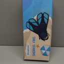 Greatever Snorkel Fins Adjustable Buckles Open Heel Swim Flippers Travel Size Short Swim Fins for Snorkeling Diving Swimming Adult Men Womens (Black)