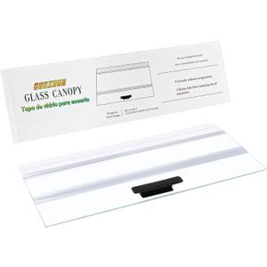 19.33x9.65in Clear Tempered Glass Canopy | Aquarium Fish Tank Hoods FITS FOR most 10 gallon Fish tanks (Aqueon)