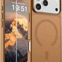 SUPFINE Magnetic for iPhone 17 Pro Max Case (Compatible with MagSafe)(Military Grade Drop Protection) Translucent Matte Shockproof with Anti-Fingerprint Phone Cover,Brown