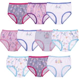 Peppa Pig girls 100% Combed Cotton Underwear in Sizes 2/3t, 4t, 4, 6 and 8