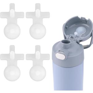 4pcs Replacement Leak Stopper for Thermos Funtainer 16 Oz Stainless Steel Vacuum Insulated Bottle, Spill Stopper Water Bottle Lid Seal Plug Replacement Parts Accessories for Thermos Funtainer