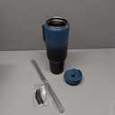 EALGRO 50 oz Tumbler with Handle, Insulated Tumblers with Lid and Straw, Large Metal Sports Water Bottle Jug, Thermal Stainless Steel Travel Coffee Mug Cup, Indigo Black