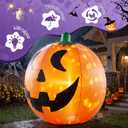 Ycolnaefllr 10FT Giant Halloween Inflatable Pumpkin with Rotating Lights