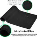 Green Desk Pads, Large Non-Slip Mousepads, Gaming Desk Pad - 35.4 X 15.7 inch for Work, Game, Home - American Football Field