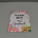 Please Sign Our Guestbook Sign - BBQ Baby Shower Sign, 1 Pack Arch Acrylic Sign with Stand, Gender Reveal Party Table Decor, Backyard Baby Shower Supplies (SE40)