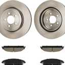 13.58in Front Brake Kits, Brake Rotors and Ceramic Brake Pads Compatible with 2006-2018 2020 Dodge Charger, 2009-2020 Dodge Challenger, 2005-2020 Chrysler 300, 2005-2008 Dodge Magnum