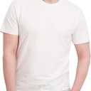 DKNY Soft Cotton T-Shirt for Men - Plain Casual & Dress Crew Neck Tee, Comfortable Premium Classic Fit Mens Tshirt (White, XL)
