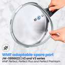 Pot Gasket Compatible with WMF Pressure Cooker Plus | Adaptable Replacement Silicone Sealing Ring, Silicone, 22 cm / 8.66in inner Diameter