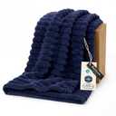 Bedsure GentleSoft Navy Blue Fleece Blanket for Couch - Cozy Soft Blankets for Women, Cute Small Throws for Girls, Navy, 50x60 Inches