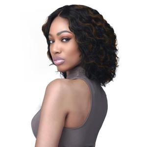 Highlight Curly Wave Lace Front Wig Wear and Go Glueless Wigs Human Hair Pre Plucked Pre Cut Wet and Wavy Lace Front Wigs 180% Density T Part Highlight Ombre Curly Wig (FS1B/30,12inch)